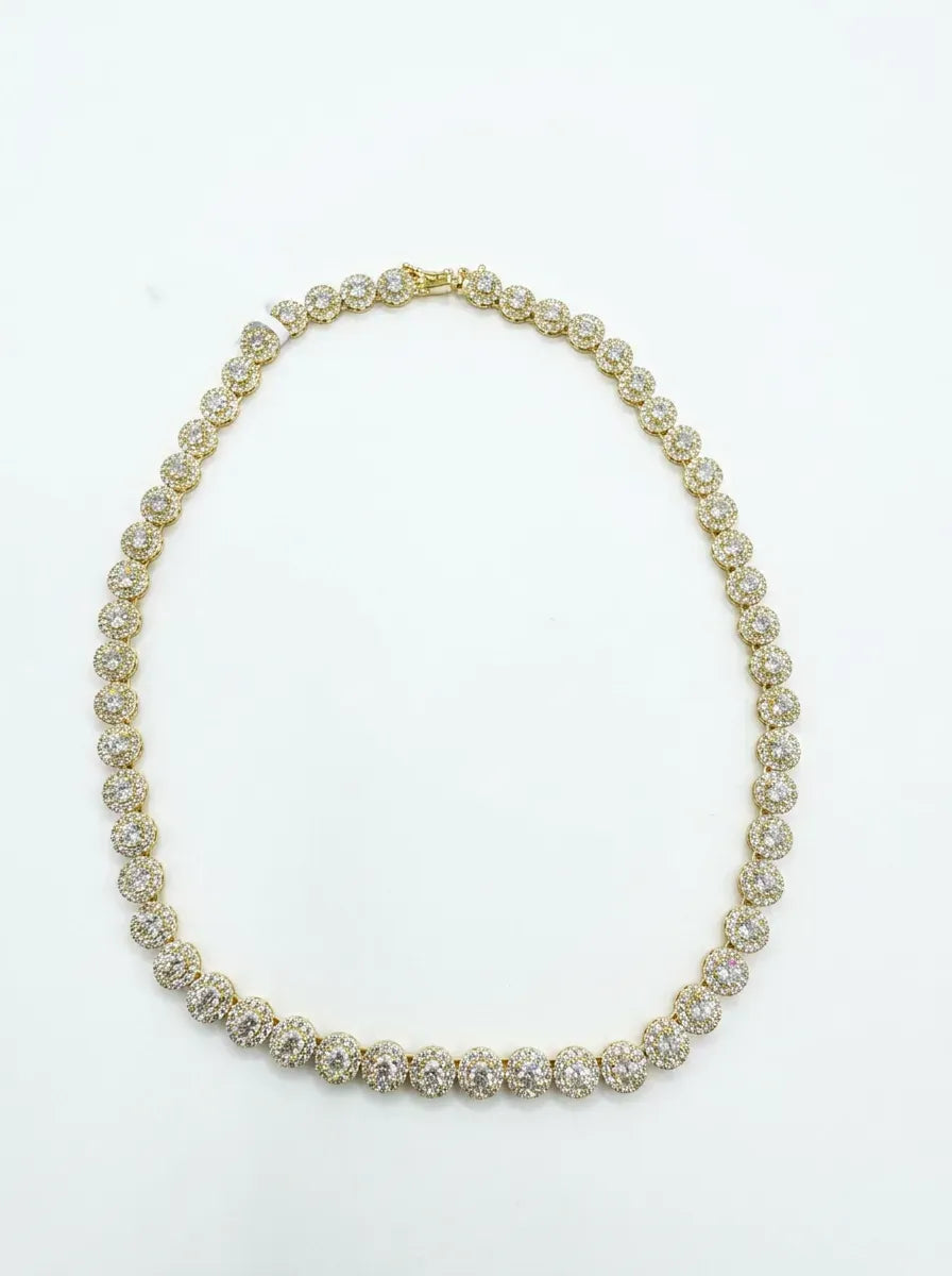 Collana Tennis Gold